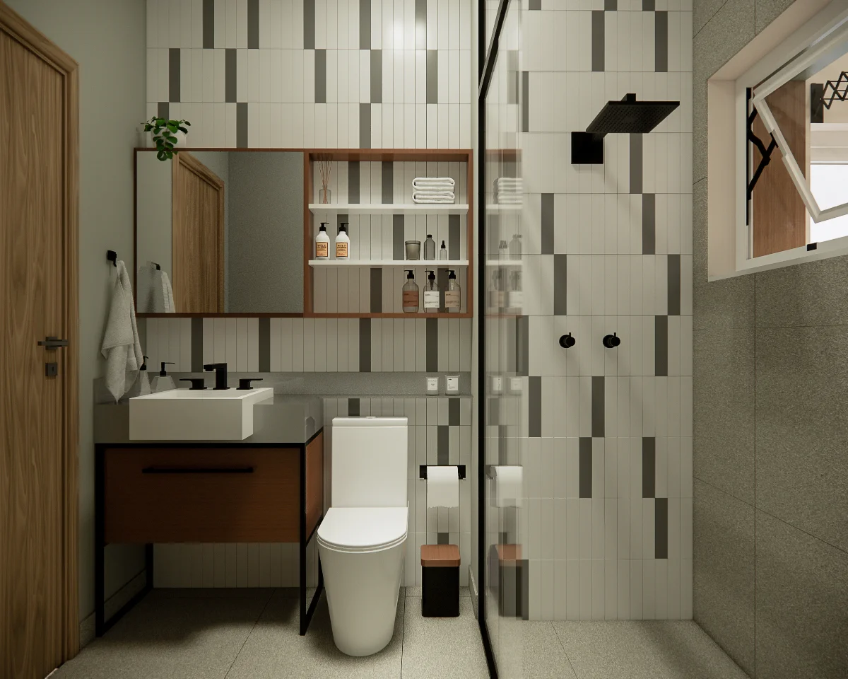 Banheiro Apartamento Lateral Safira